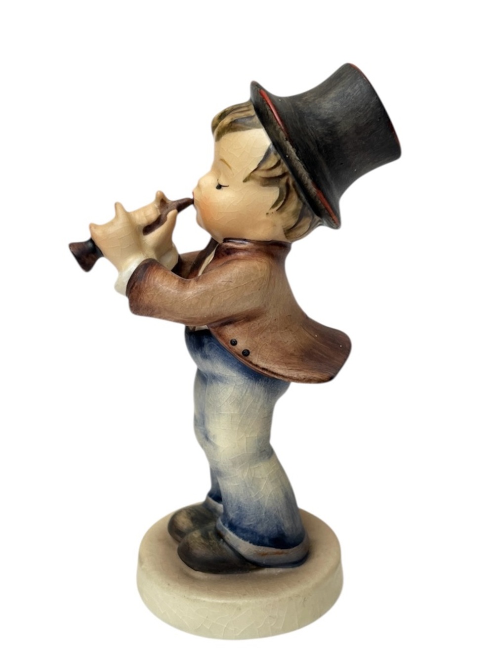 Vintage Hummel Serenade Boy With Horn 5" West Germany Figurine